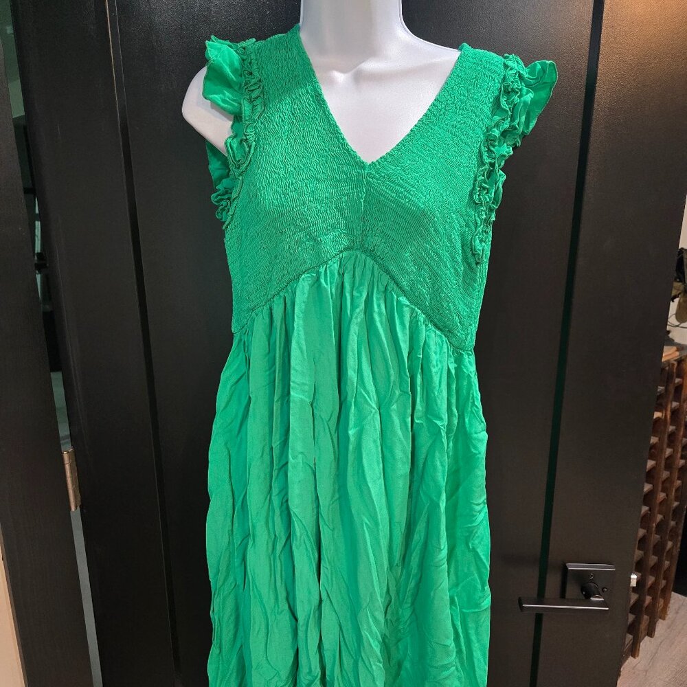Betsey's Green Midi Dress Sz L